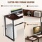 Reversible L-Shaped Corner Desk with Storage Bookshelf and Open Storage Hutch